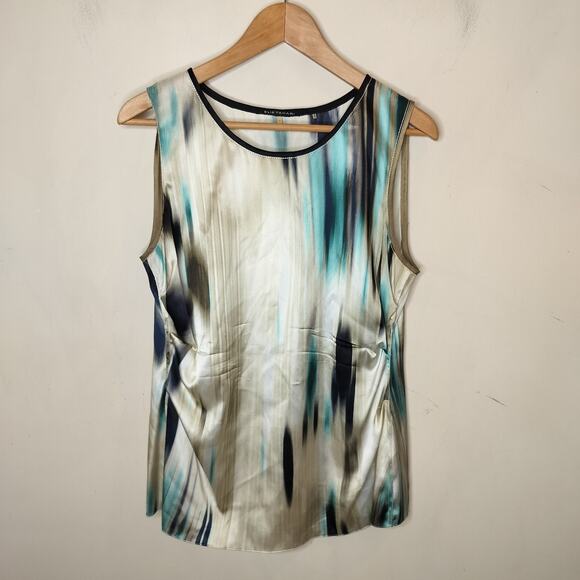 Elie Tahari Silk Tank Top Abstract - Picture 1 of 9